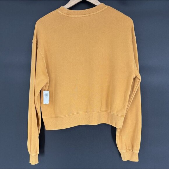 NWT Old Navy Women's Christian Graphic Sweatshirt S Mustard Yellow He Has A Plan - Picture 2 of 10